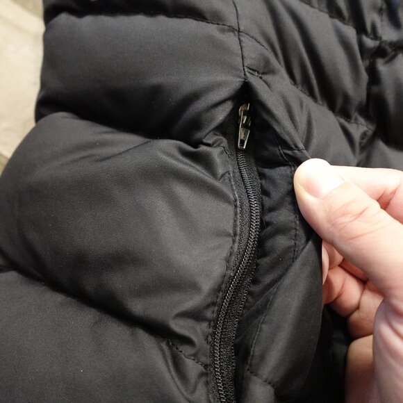 Lands’ End Down Puffer Vest Women’s Medium Black Insulated Zip Front - Picture 11 of 11